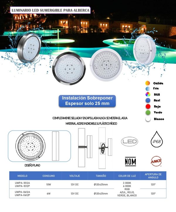 Lámparas para piscina - Imagen 9