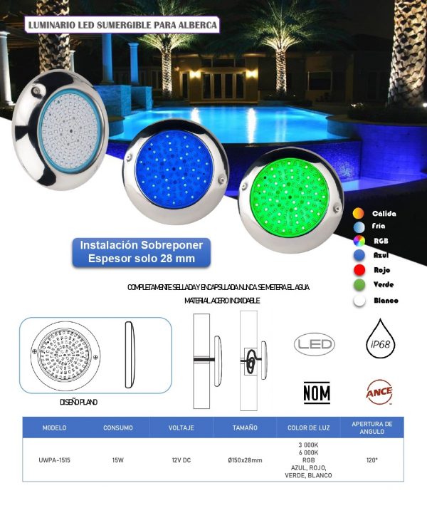 Lámparas para piscina - Imagen 8