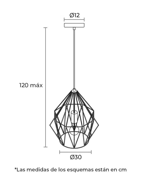 Lámpara LED decorativa de suspender en techo 6W, Modelo DL-6611.N30 Dekor - Imagen 6