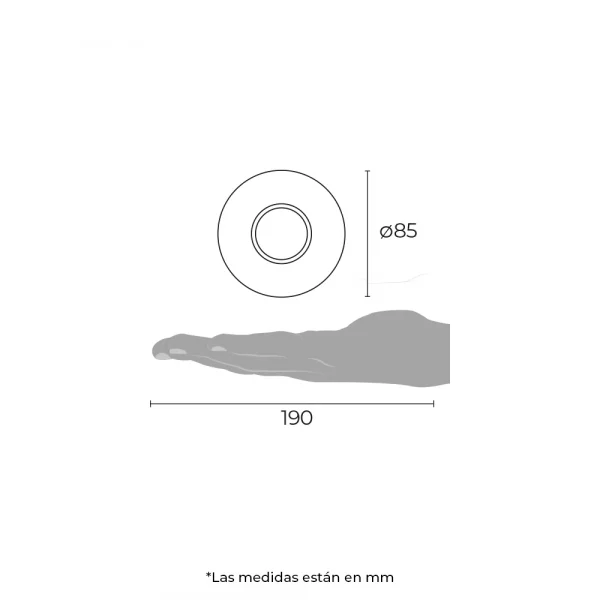 Luminaria downlight de Empotrar en Techo para Baños y Zonas de Humedad, Modelo TH-1216 Illux - Imagen 4