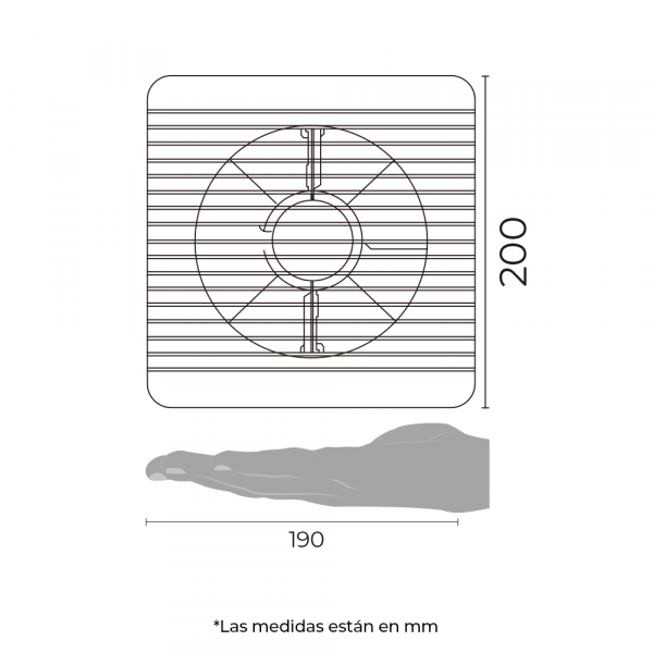 Extractor de aire Illux 6" silencioso, antirretorno, VT-1906.B - Imagen 7