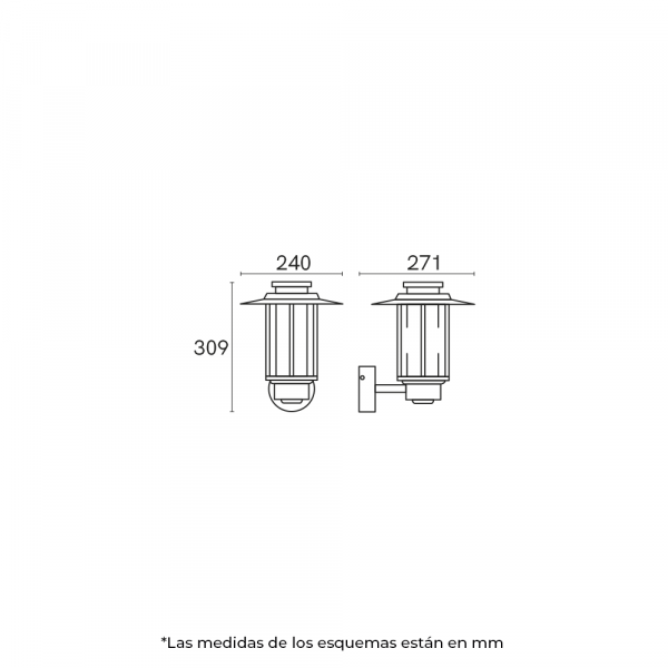 Luminario de sobreponer en muro LED 8W - Imagen 4